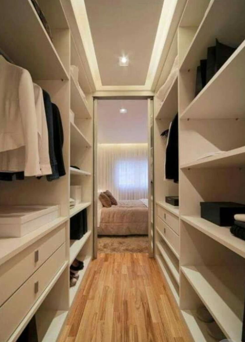 П-образная гардеробная комната в спальню Тамбов